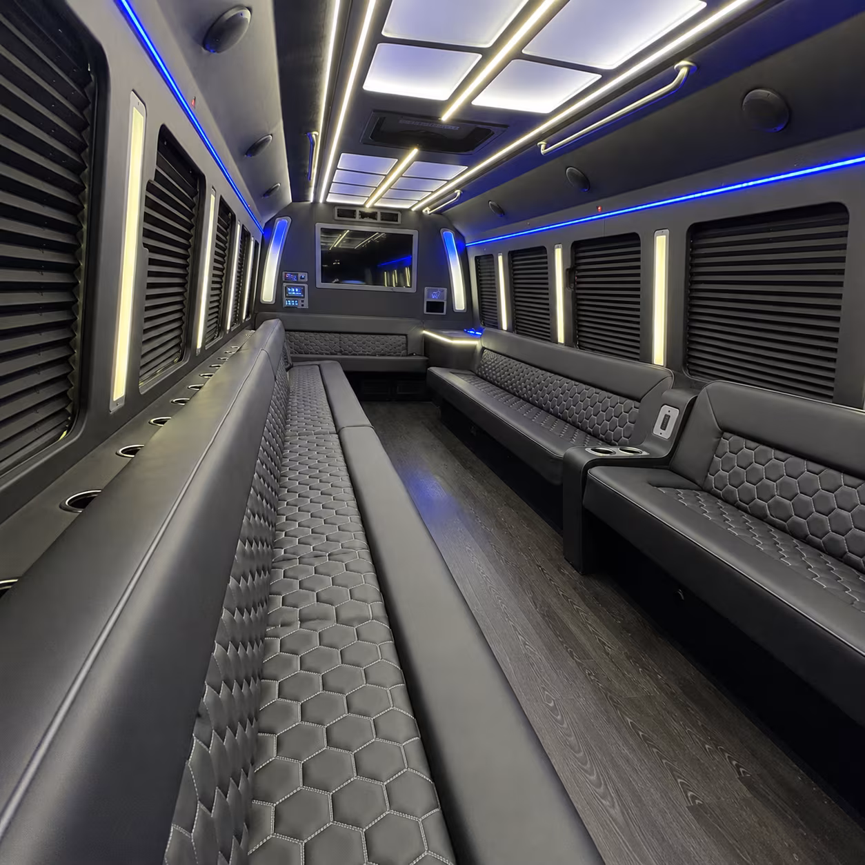 canton party bus rental interior